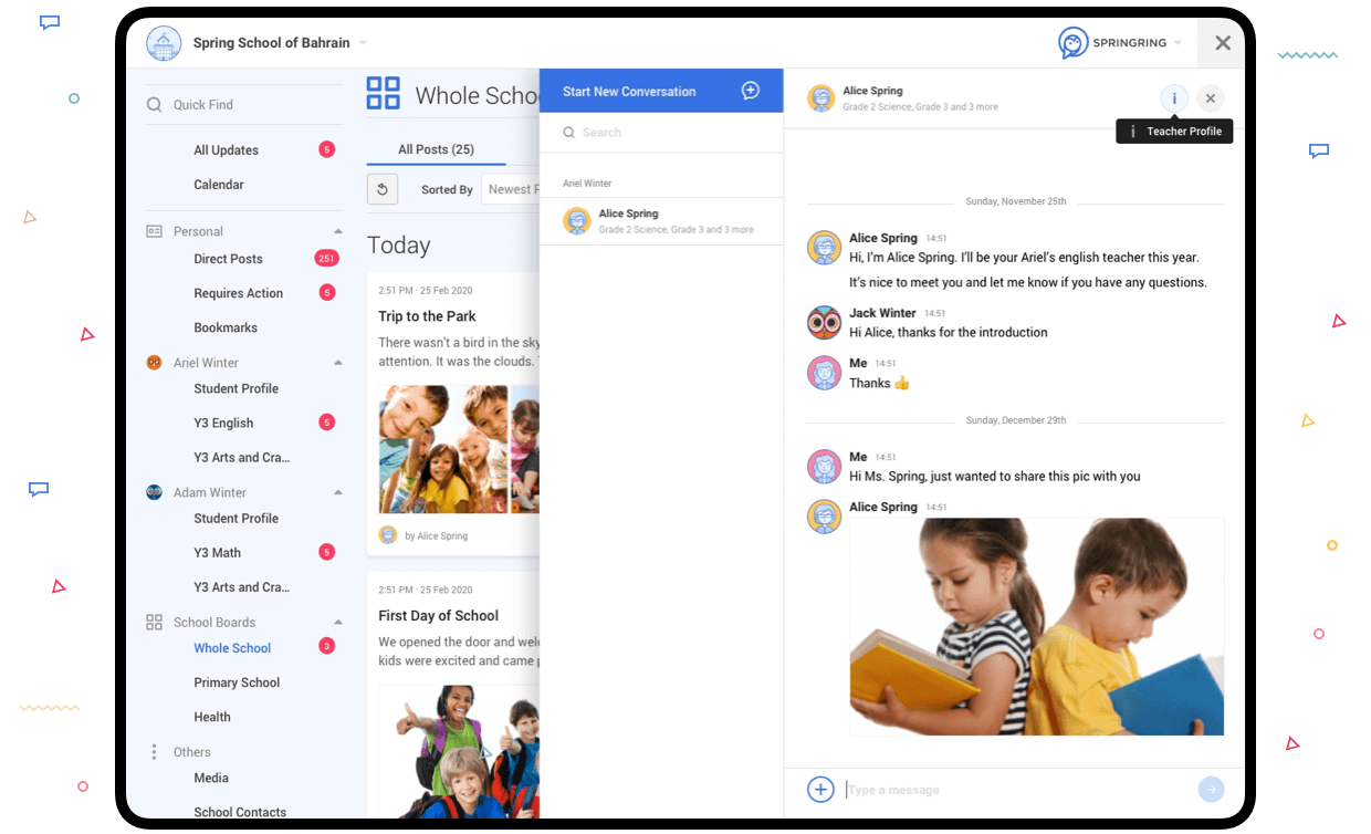 Chat with Teachers on Springring